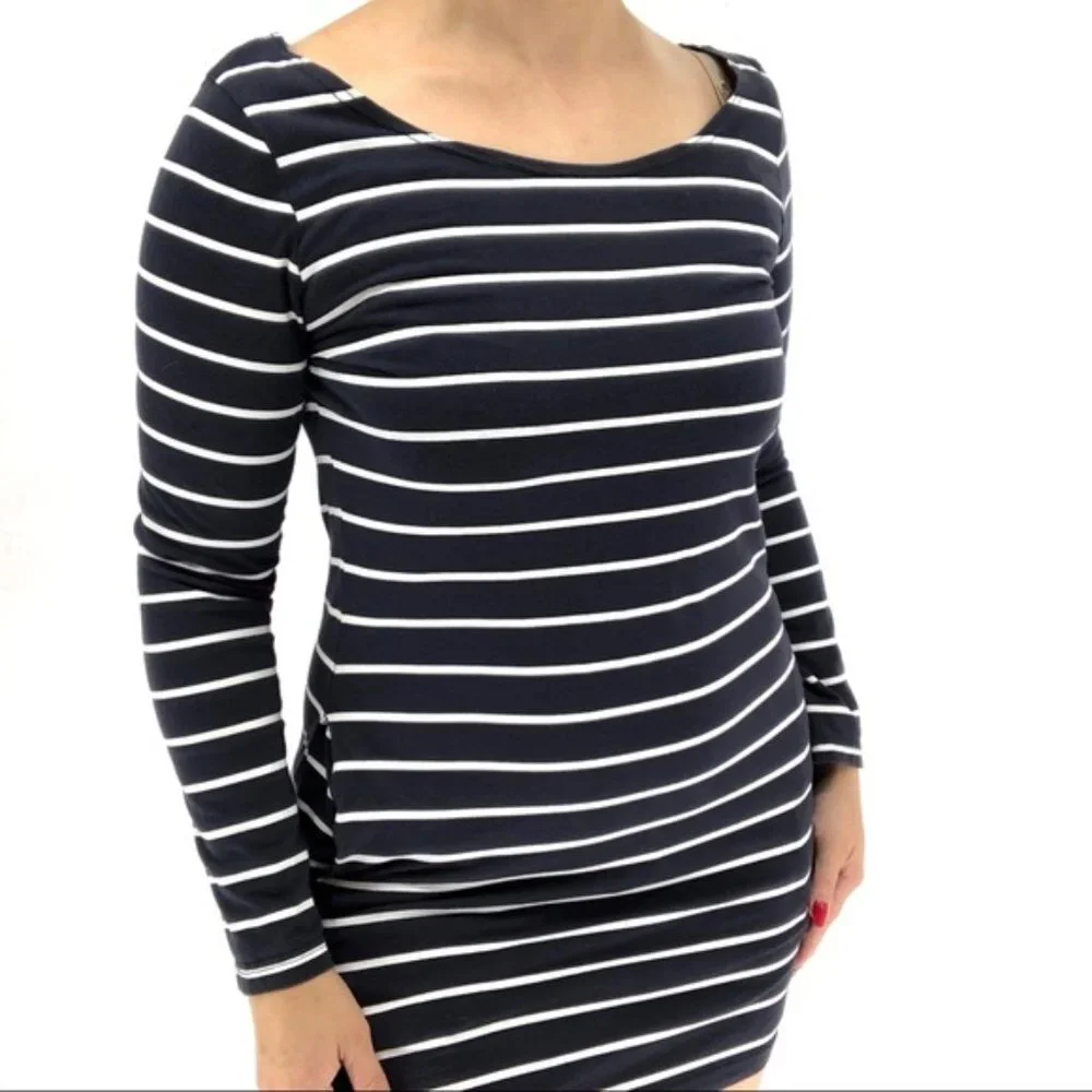 MINKPINK Striped Long Sleeve Dress